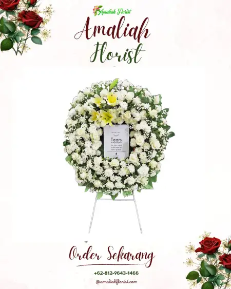 Krans Bunga Duka Pondok Bambu