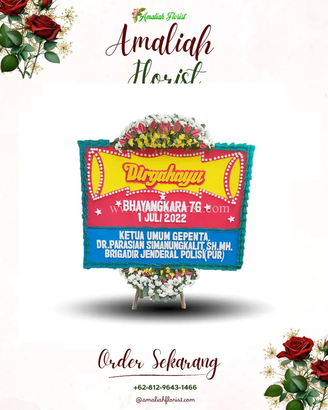 Papan Bunga HUT Ulang Tahun Pondok Bambu